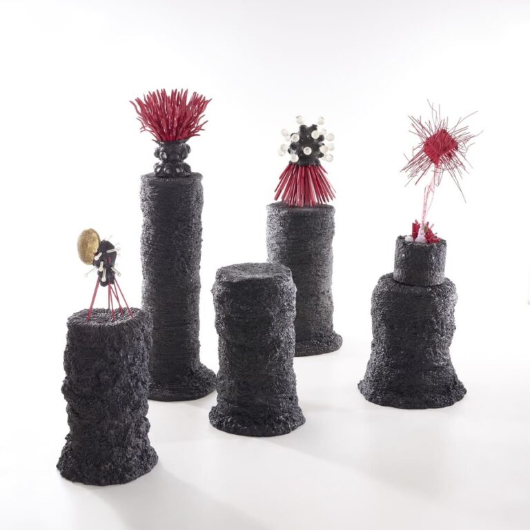 Vision des oeuvres du projet Carbon Rock de l'artiste contemporain Fred Naud