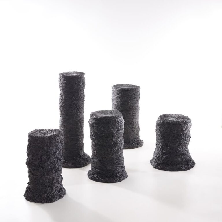 Présentation des sculptures Carbon Rock Stromatolites de Fred Naud