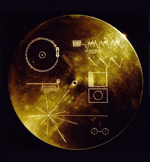 Image du disque envoyé dans l'espace pour décrire l'humanité à des extraterrestres.