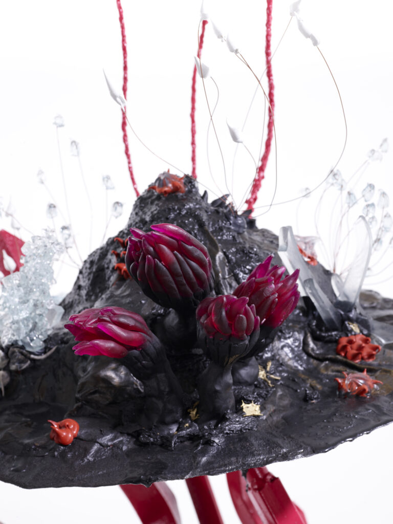 Photo détail, d'une sculpture de l'artiste contemporain Fred Naud