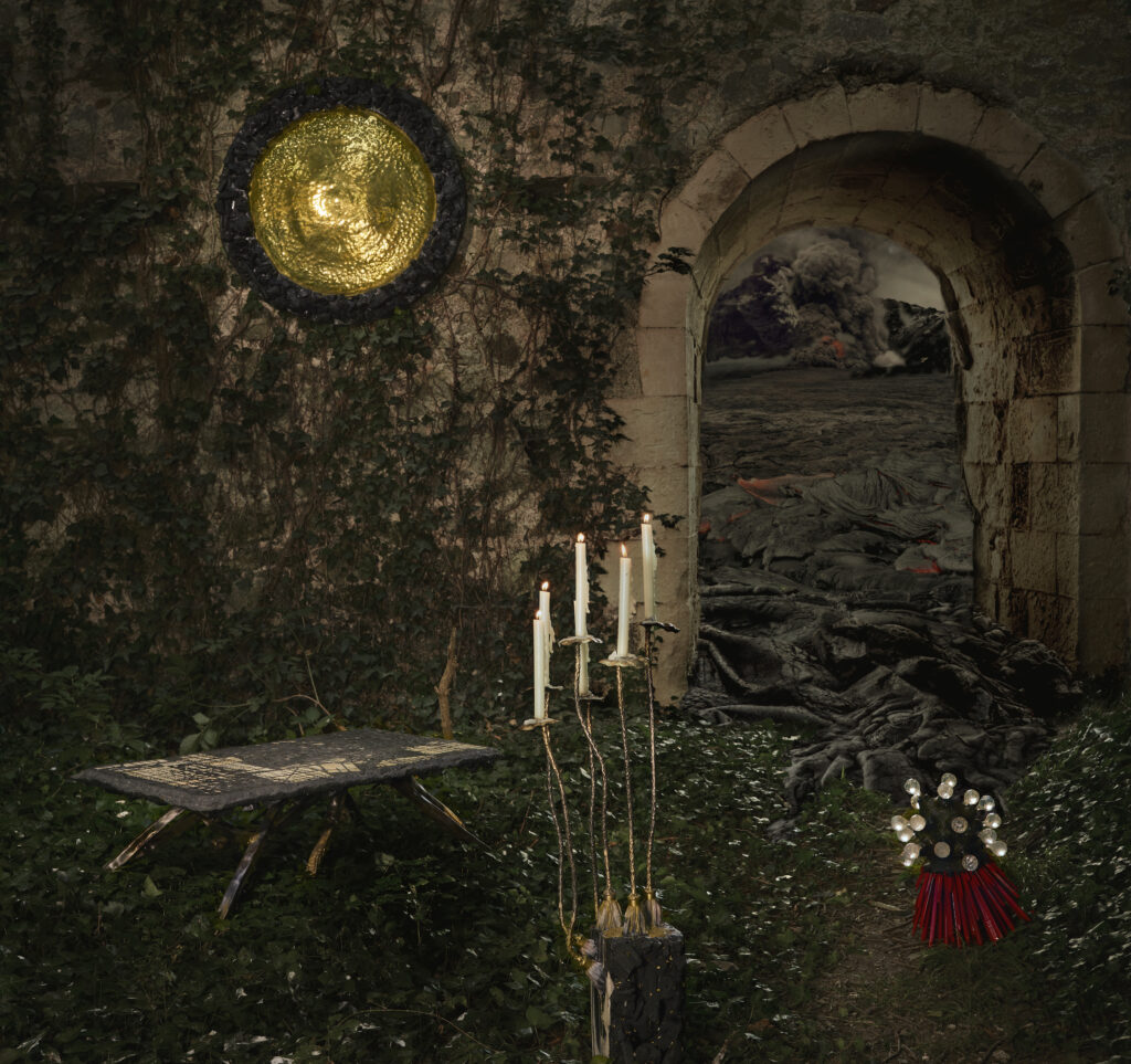 Travail de Mat Painting de l'artiste photographe Gildas PARÉ, à partir des oeuvres du sculpteur Fred Naud