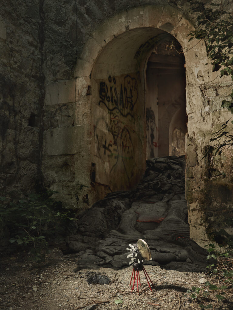 Travail de Mat Painting de l'artiste photographe Gildas PARÉ, à partir d'une oeuvre emblématique du sculpteur Fred Naud