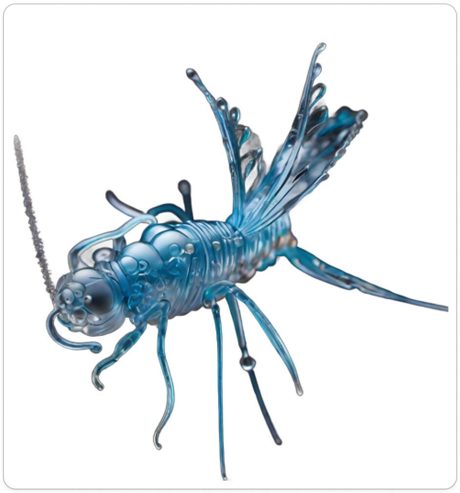 Photo d'une bestiole qui a évolué dans un projet de paléonthologie propective artistique, du sculpteur français et artiste numérique Fred Naud