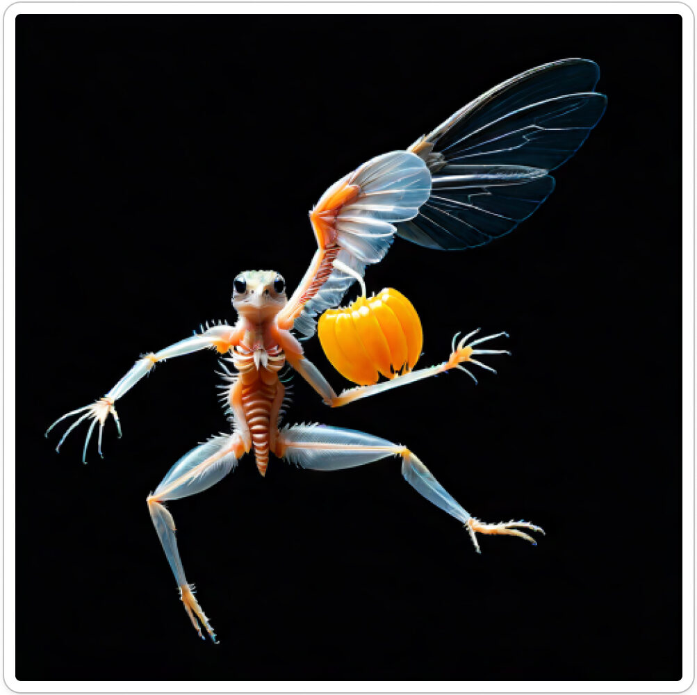 Photo d'une bestiole qui a évolué dans un projet de paléonthologie propective artistique, du sculpteur français et artiste numérique Fred Naud