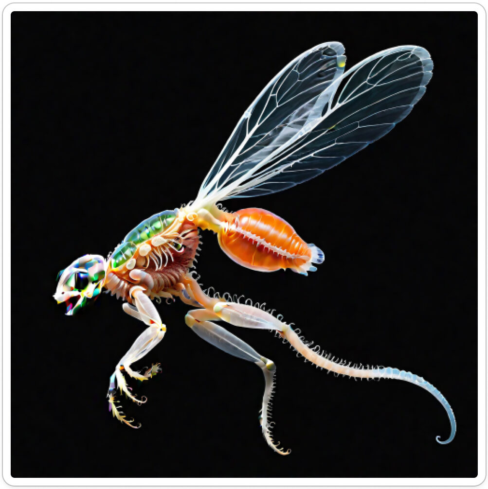 Photo d'une bestiole qui a évolué dans un projet de paléonthologie propective artistique, du sculpteur français et artiste numérique Fred Naud