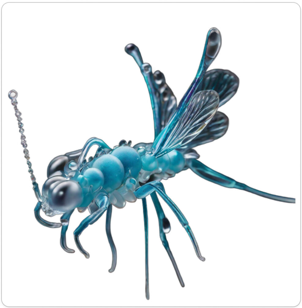 Photo d'une bestiole qui a évolué dans un projet de paléonthologie propective artistique, du sculpteur français et artiste numérique Fred Naud