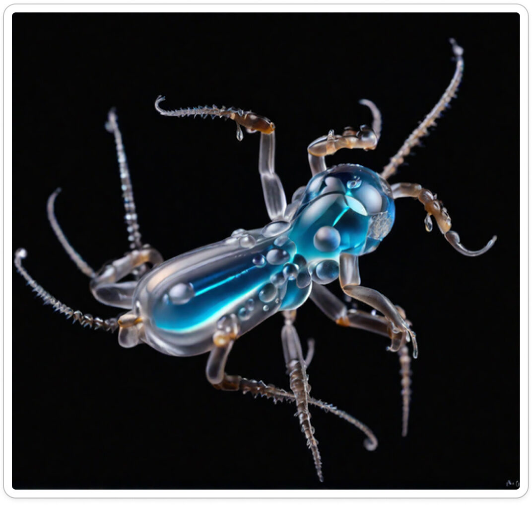 Photo d’une bestiole issue d’un projet de paléontologie prospective artistique, du sculpteur français et artiste numérique Fred Naud.