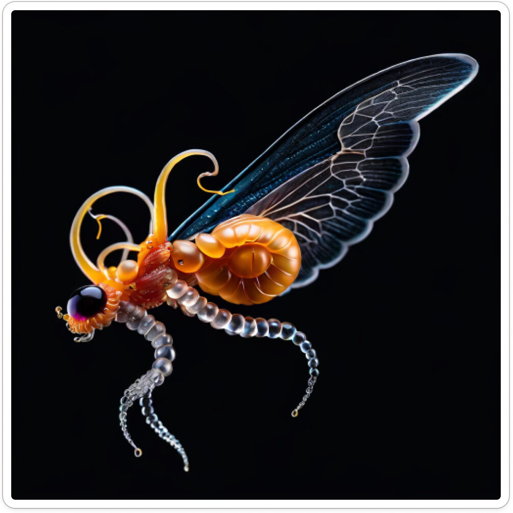 Photo d'une bestiole qui a évolué dans un projet de paléonthologie propective artistique, du sculpteur français et artiste numérique Fred Naud