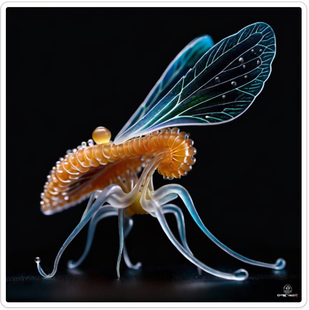 Photo d'une bestiole qui a évolué dans un projet de paléonthologie propective artistique, du sculpteur français et artiste numérique Fred Naud