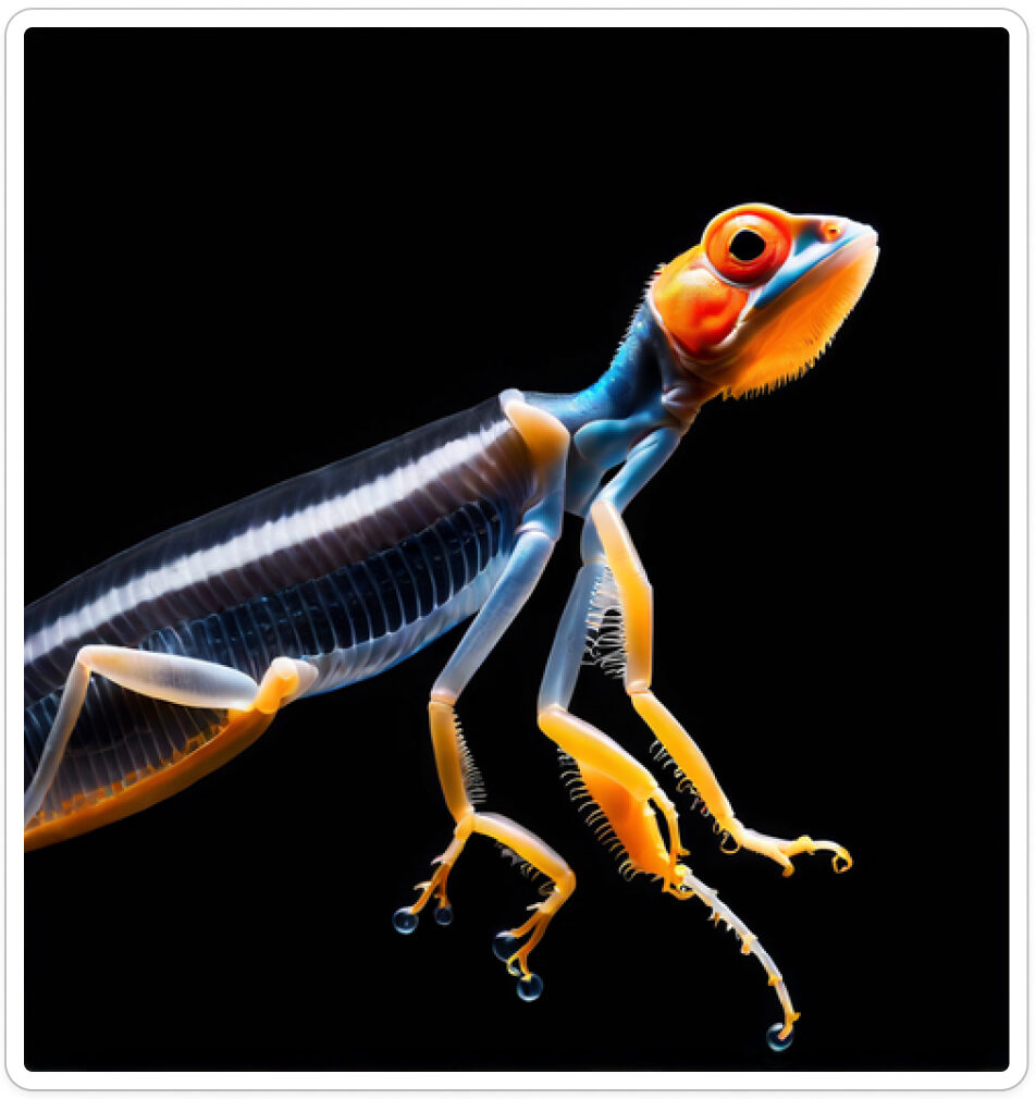 Photo d'une bestiole qui a évolué dans un projet de paléonthologie propective artistique, du sculpteur français et artiste numérique Fred Naud