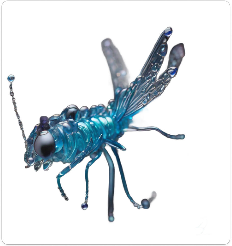 Photo d'une bestiole qui a évolué dans un projet de paléonthologie propective artistique, du sculpteur français et artiste numérique Fred Naud