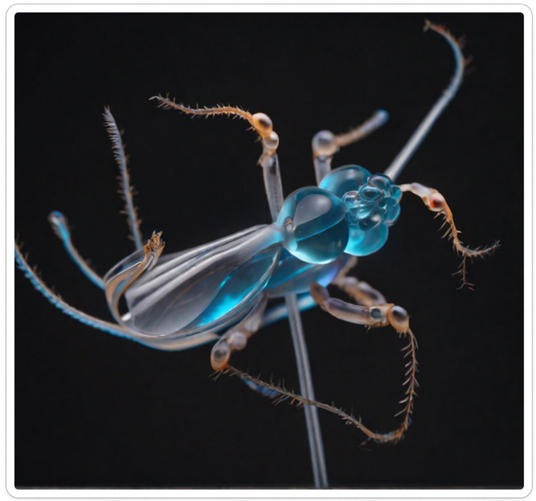 Photo d’une bestiole issue d’un projet de paléontologie prospective artistique, du sculpteur français et artiste numérique Fred Naud.
