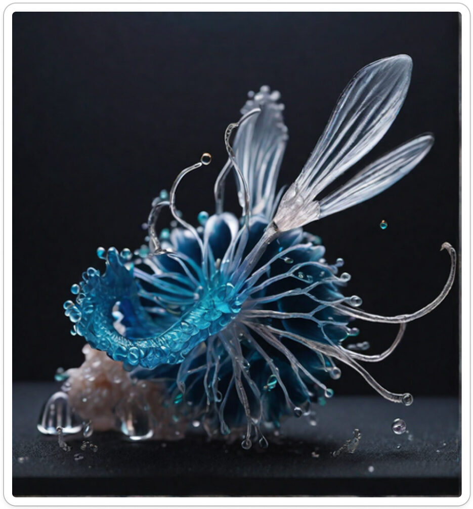 Photo d'une bestiole qui a évolué dans un projet de paléonthologie propective artistique, du sculpteur français et artiste numérique Fred Naud