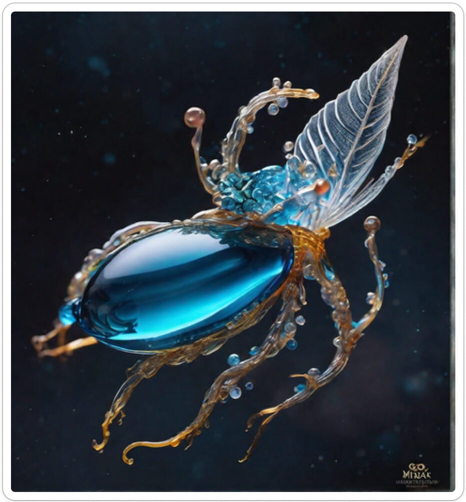 Photo d'une bestiole qui a évolué dans un projet de paléonthologie propective artistique, du sculpteur français et artiste numérique Fred Naud