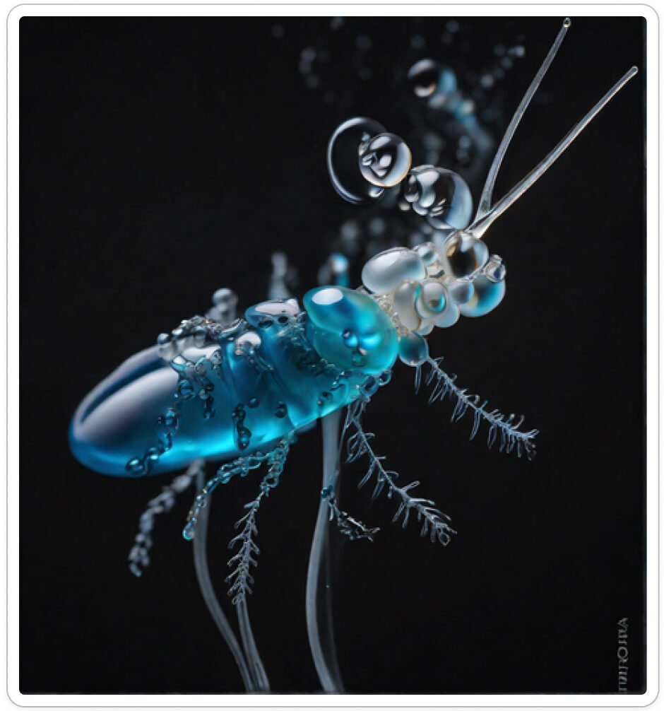 Photo d'une bestiole qui a évolué dans un projet de paléonthologie propective artistique, du sculpteur français et artiste numérique Fred Naud
