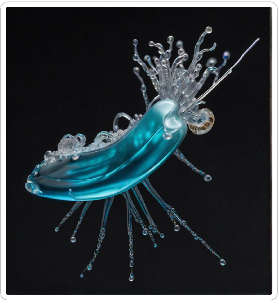 Photo d'une bestiole qui a évolué dans un projet de paléonthologie propective artistique, du sculpteur français et artiste numérique Fred Naud
