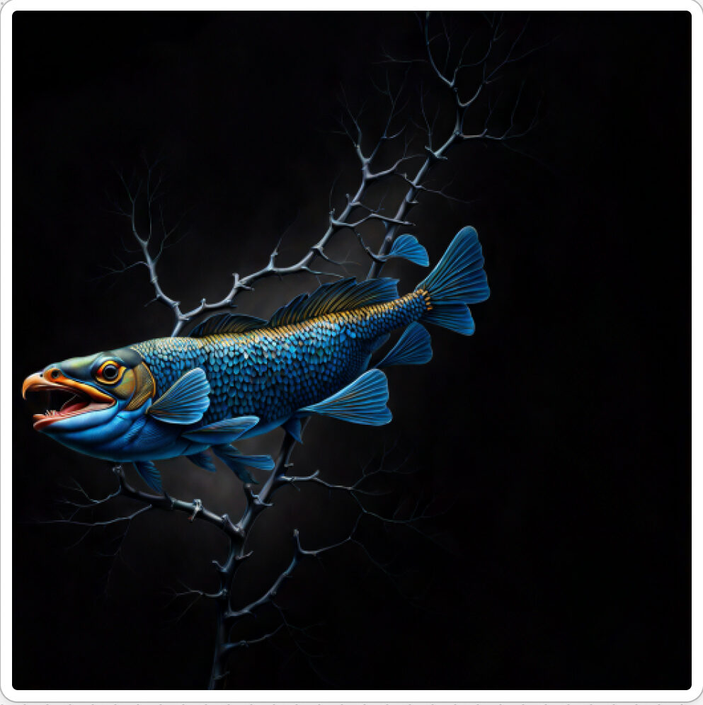 Image d'une bestiole qui a évoluée dans le projet artistique de paléonthologie propective, du sculpteur français et artiste numérique Fred Naud