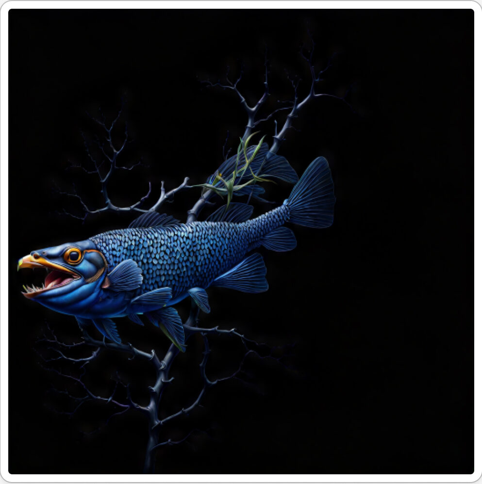 Image d'une bestiole qui a évoluée dans le projet artistique de paléonthologie propective, du sculpteur français et artiste numérique Fred Naud