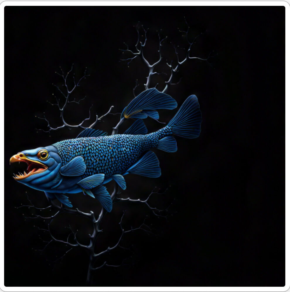 Image d'une bestiole qui a évoluée dans le projet artistique de paléonthologie propective, du sculpteur français et artiste numérique Fred Naud