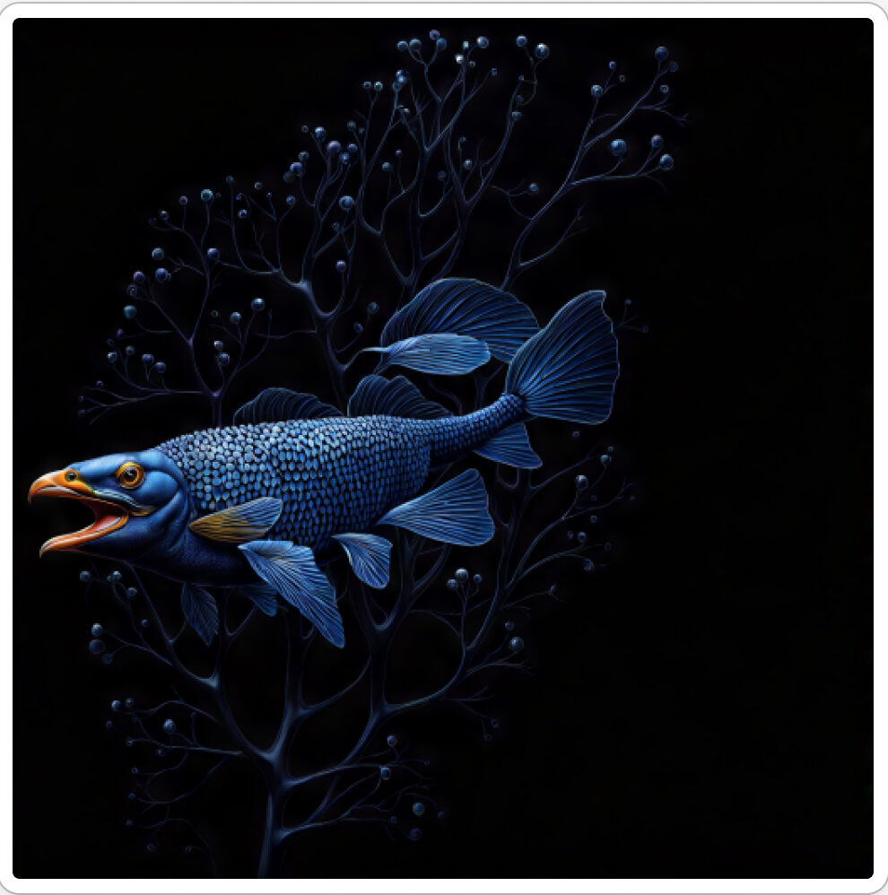 Image d'une bestiole qui a évoluée dans le projet artistique de paléonthologie propective, du sculpteur français et artiste numérique Fred Naud