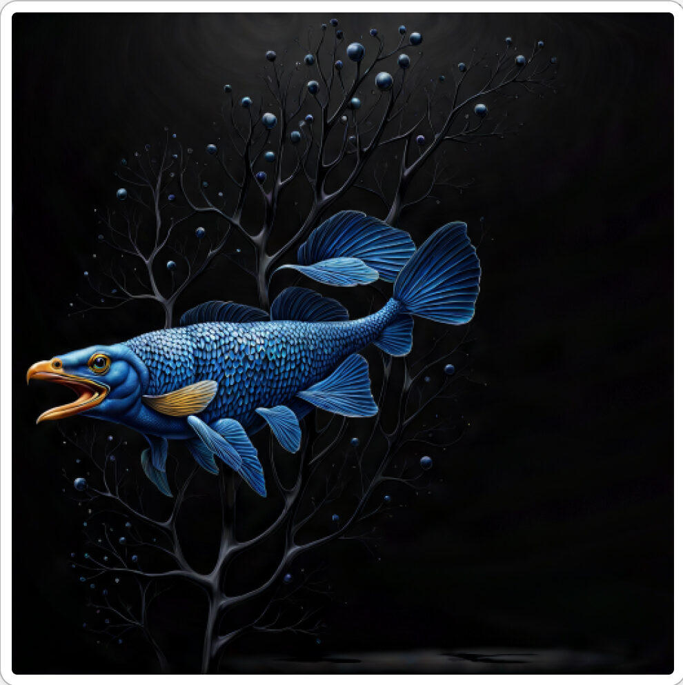 Image d'une bestiole qui a évoluée dans le projet artistique de paléonthologie propective, du sculpteur français et artiste numérique Fred Naud