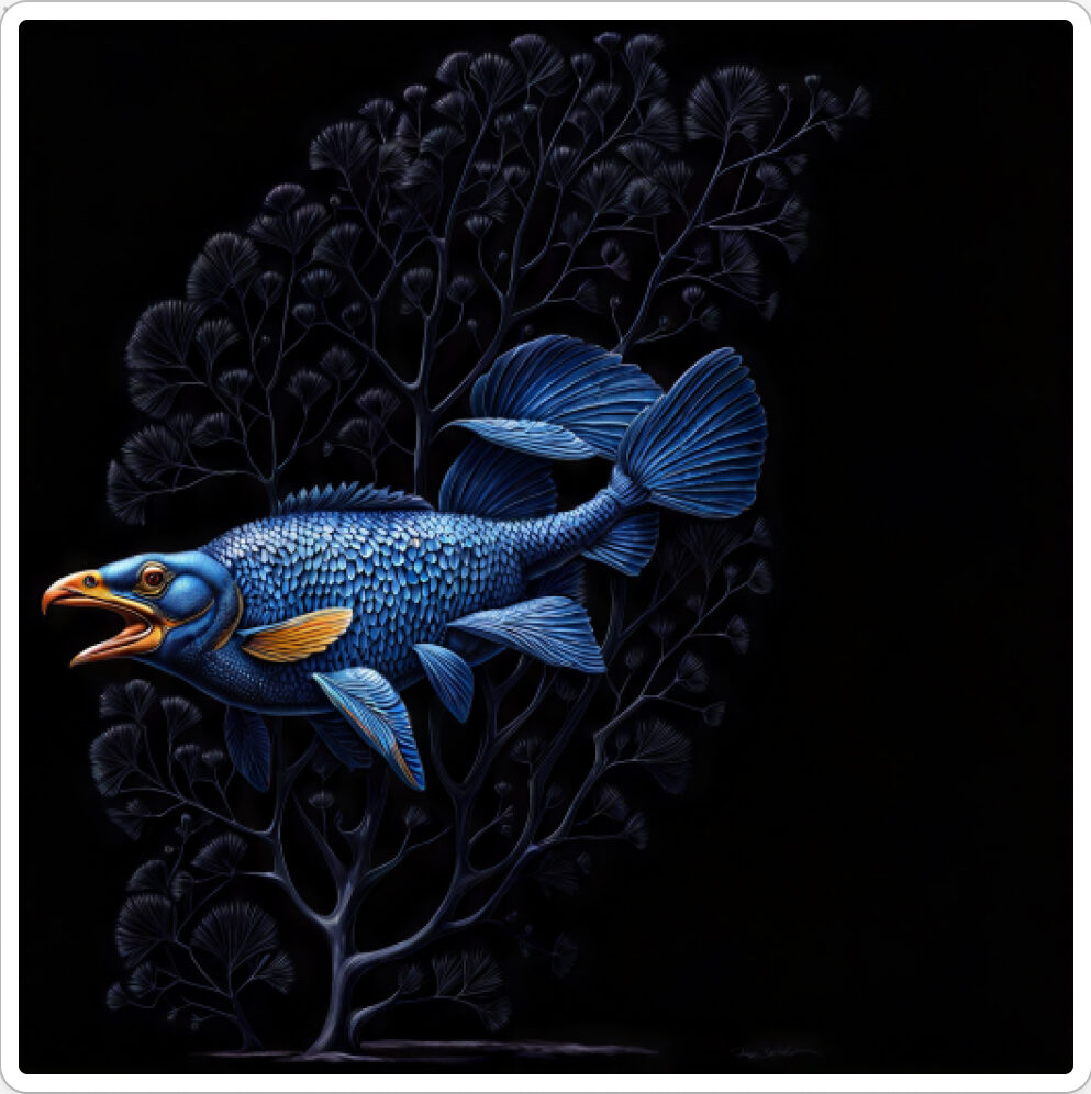 Image d'une bestiole qui a évoluée dans le projet artistique de paléonthologie propective, du sculpteur français et artiste numérique Fred Naud