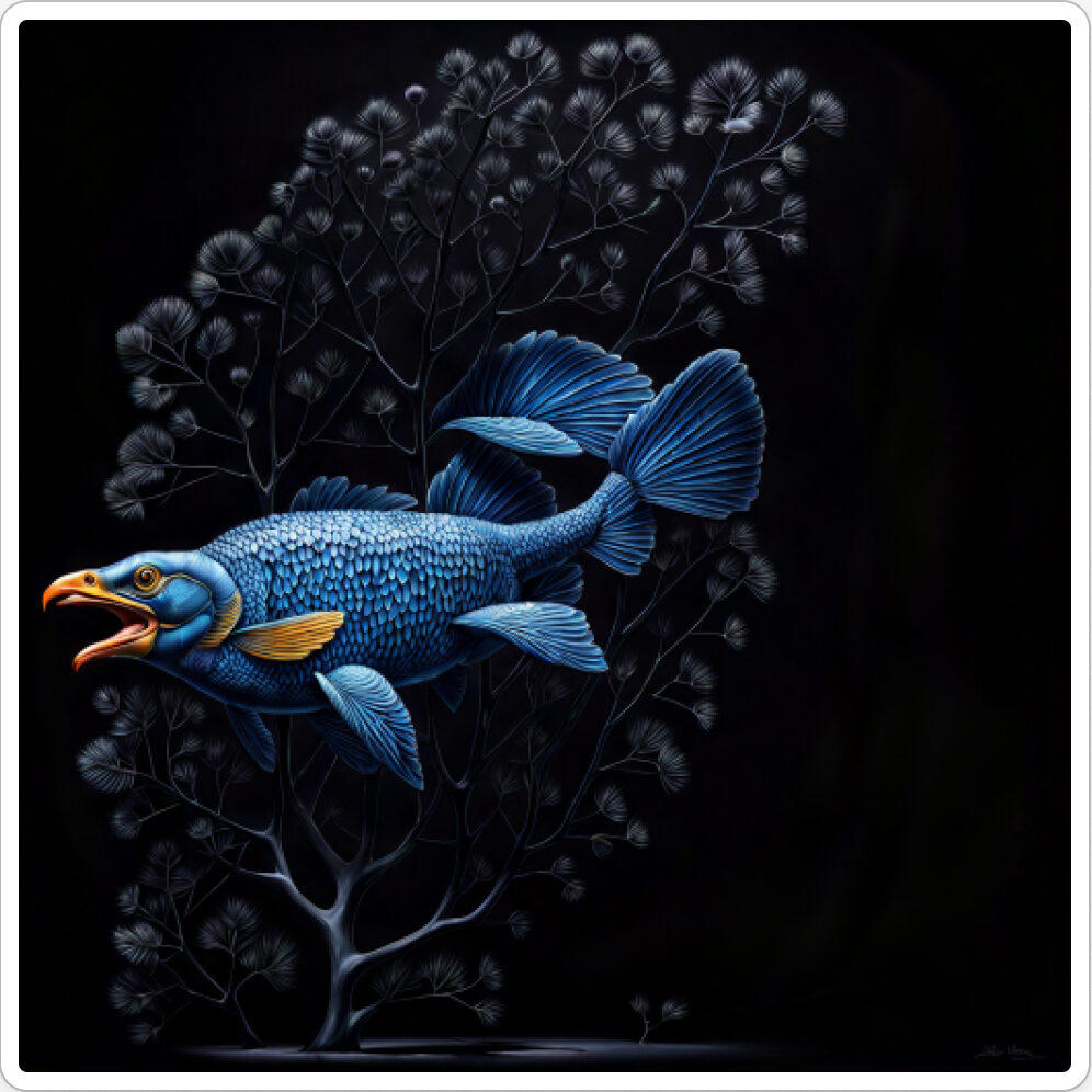 Image d'une bestiole qui a évoluée dans le projet artistique de paléonthologie propective, du sculpteur français et artiste numérique Fred Naud