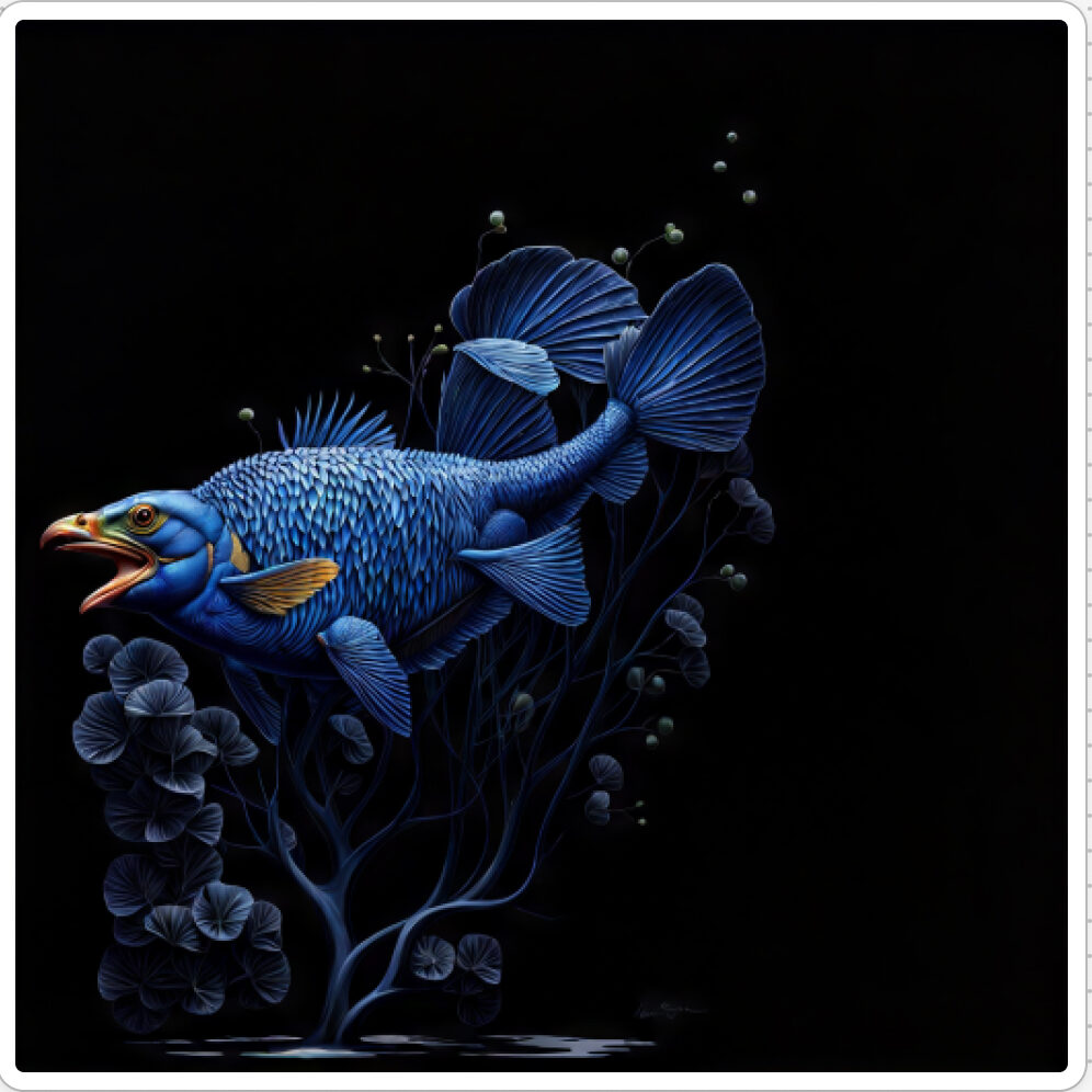 Image d'une bestiole qui a évoluée dans le projet artistique de paléonthologie propective, du sculpteur français et artiste numérique Fred Naud