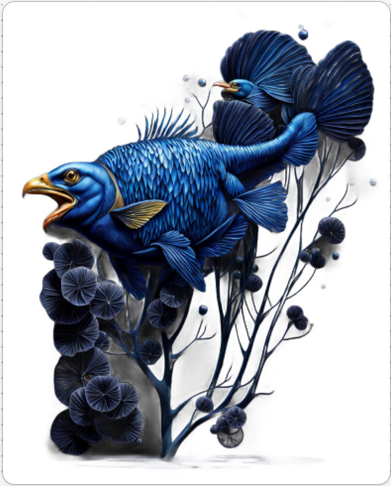 Image d'une bestiole qui a évoluée dans le projet artistique de paléonthologie propective, du sculpteur français et artiste numérique Fred Naud