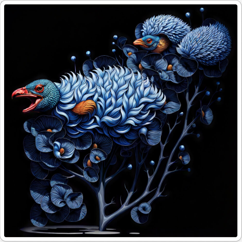 Image d'une bestiole qui a évoluée dans le projet artistique de paléonthologie propective, du sculpteur français et artiste numérique Fred Naud