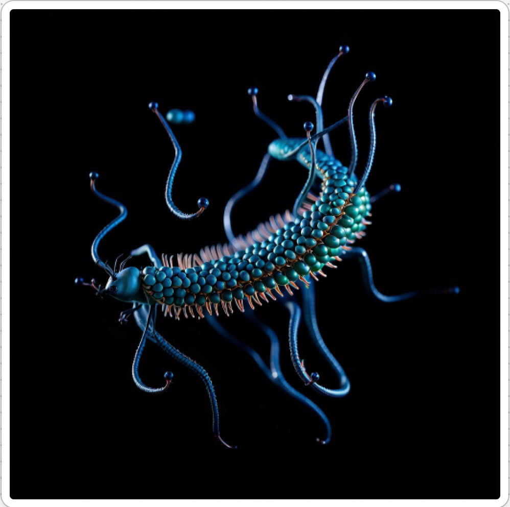 Image d'une bestiole qui a évoluée dans le projet artistique de paléonthologie propective, du sculpteur français et artiste numérique Fred Naud
