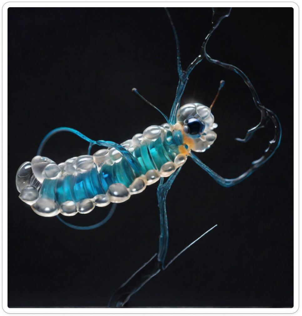 Photo d'une bestiole qui a évolué dans un projet de paléonthologie propective artistique, du sculpteur français et artiste numérique Fred Naud