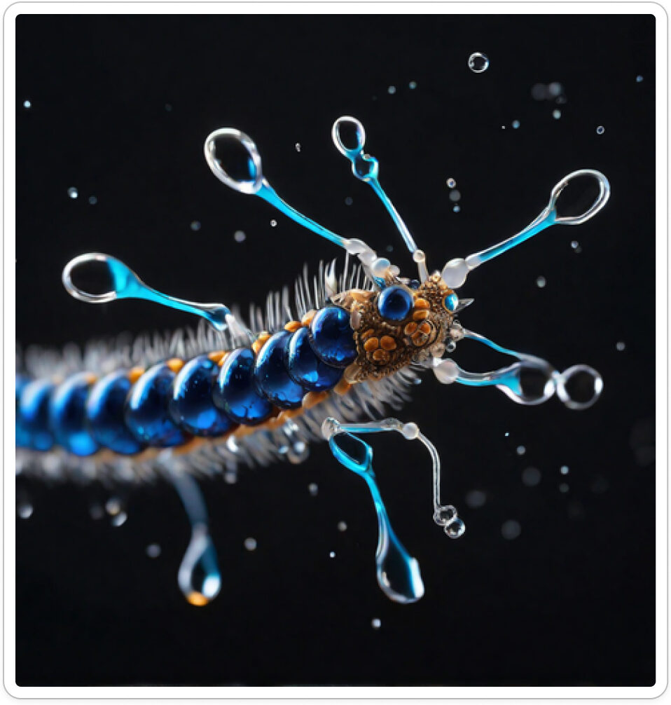 Photo d'une bestiole qui a évolué dans un projet de paléonthologie propective artistique, du sculpteur français et artiste numérique Fred Naud