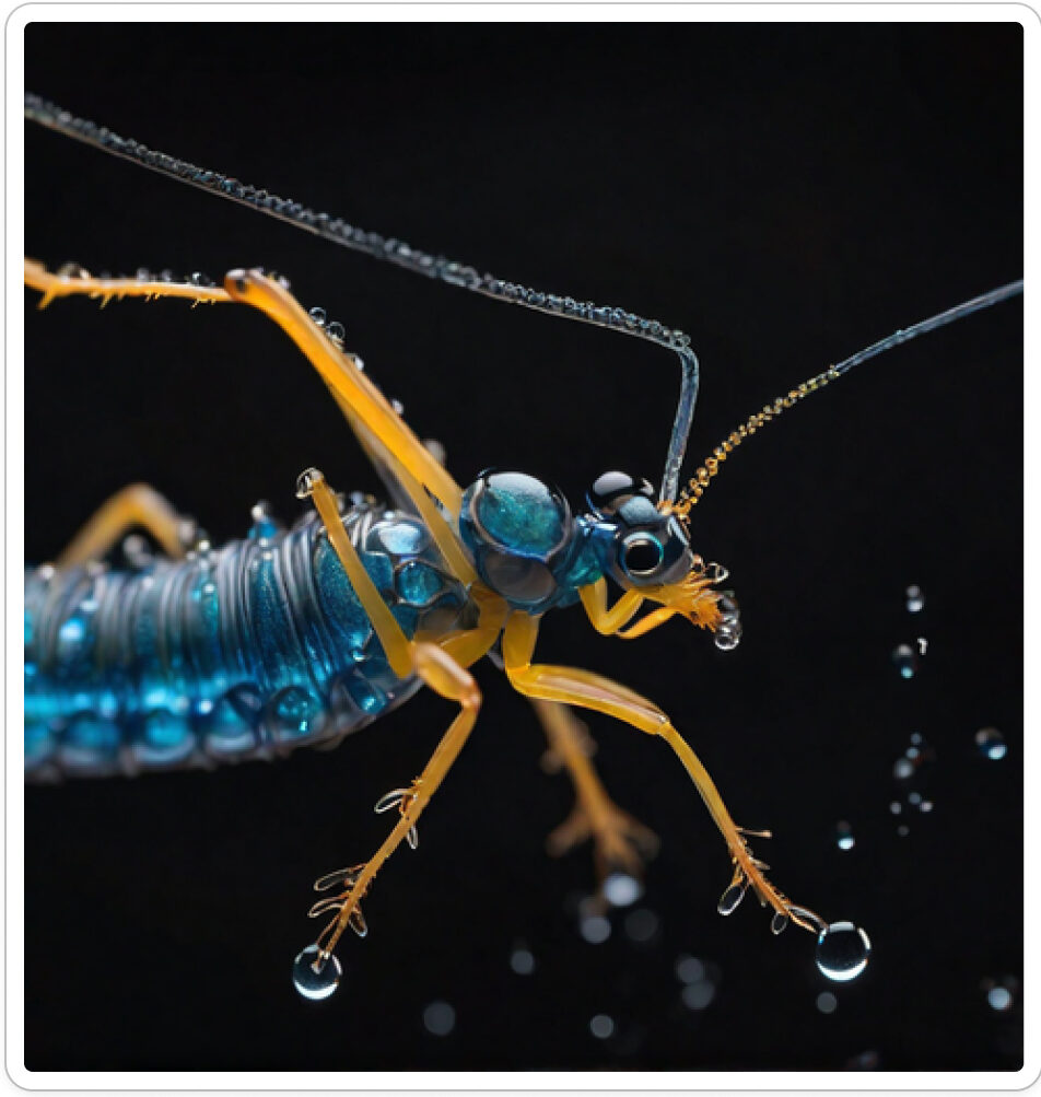Photo d'une bestiole qui a évolué dans un projet de paléonthologie propective artistique, du sculpteur français et artiste numérique Fred Naud