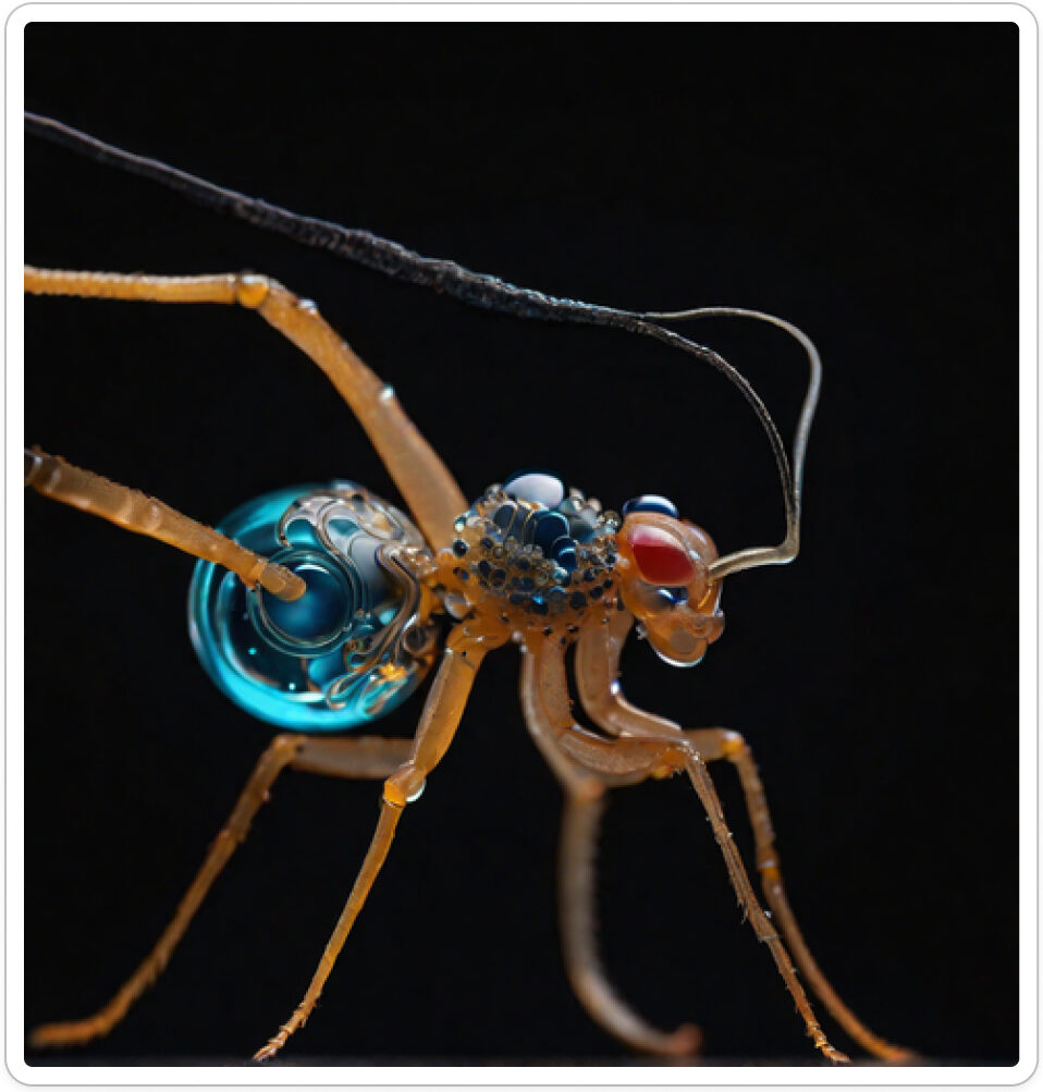 Photo d'une bestiole qui a évolué dans un projet de paléonthologie propective artistique, du sculpteur français et artiste numérique Fred Naud