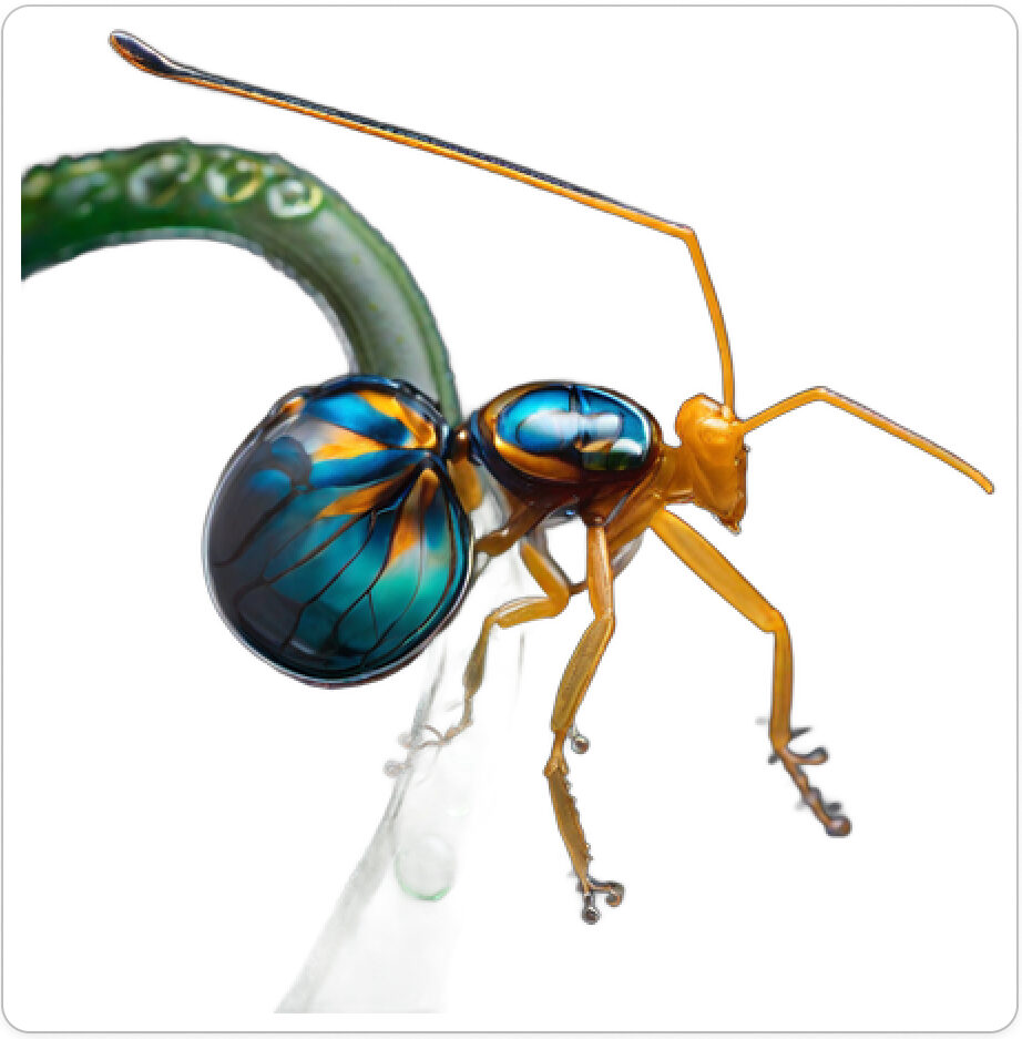 Photo d'une bestiole qui a évolué dans un projet de paléonthologie propective artistique, du sculpteur français et artiste numérique Fred Naud
