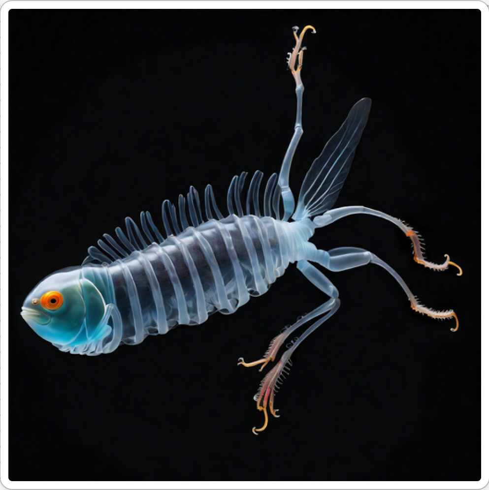 Photo d'une bestiole qui a évolué dans un projet de paléonthologie propective artistique, du sculpteur français et artiste numérique Fred Naud
