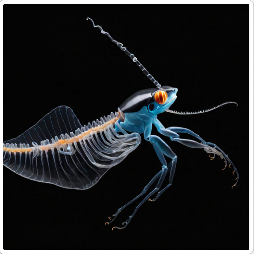 Photo d'une bestiole qui a évolué dans un projet de paléonthologie propective artistique, du sculpteur français et artiste numérique Fred Naud