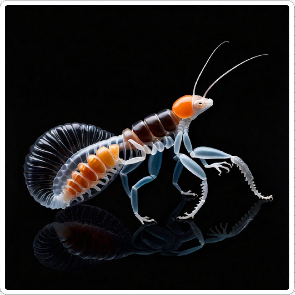 Photo d'une bestiole qui a évolué dans un projet de paléonthologie propective artistique, du sculpteur français et artiste numérique Fred Naud