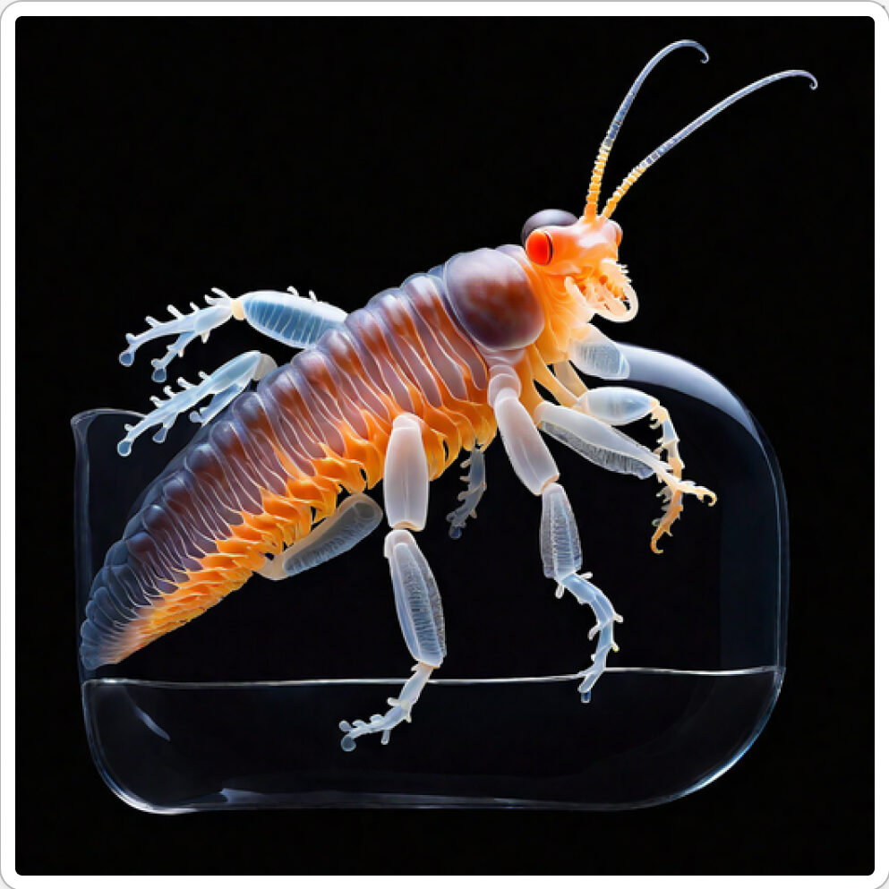 Photo d'une bestiole qui a évolué dans un projet de paléonthologie propective artistique, du sculpteur français et artiste numérique Fred Naud