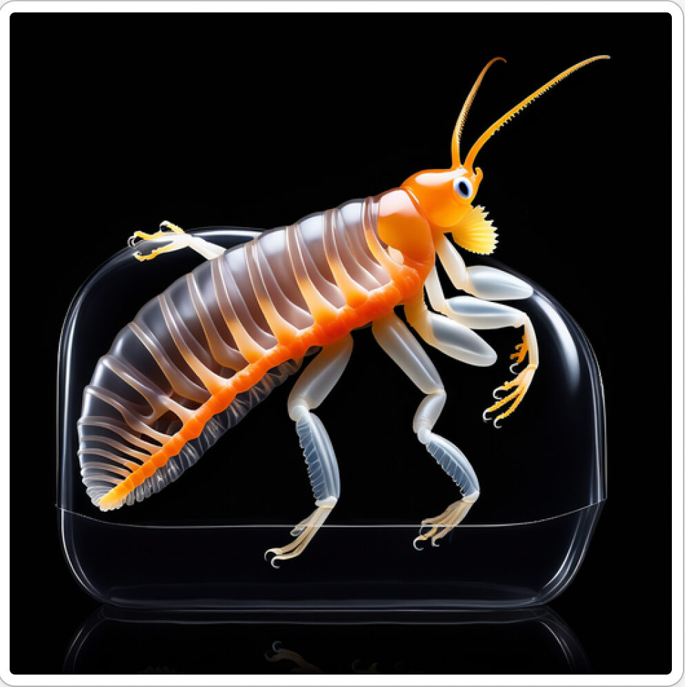 Photo d'une bestiole qui a évolué dans un projet de paléonthologie propective artistique, du sculpteur français et artiste numérique Fred Naud