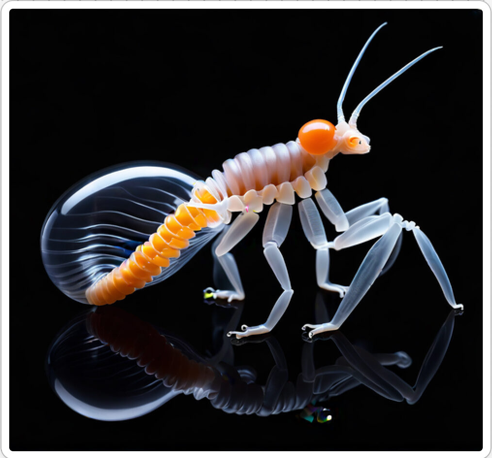 Photo d'une bestiole qui a évolué dans un projet de paléonthologie propective artistique, du sculpteur français et artiste numérique Fred Naud