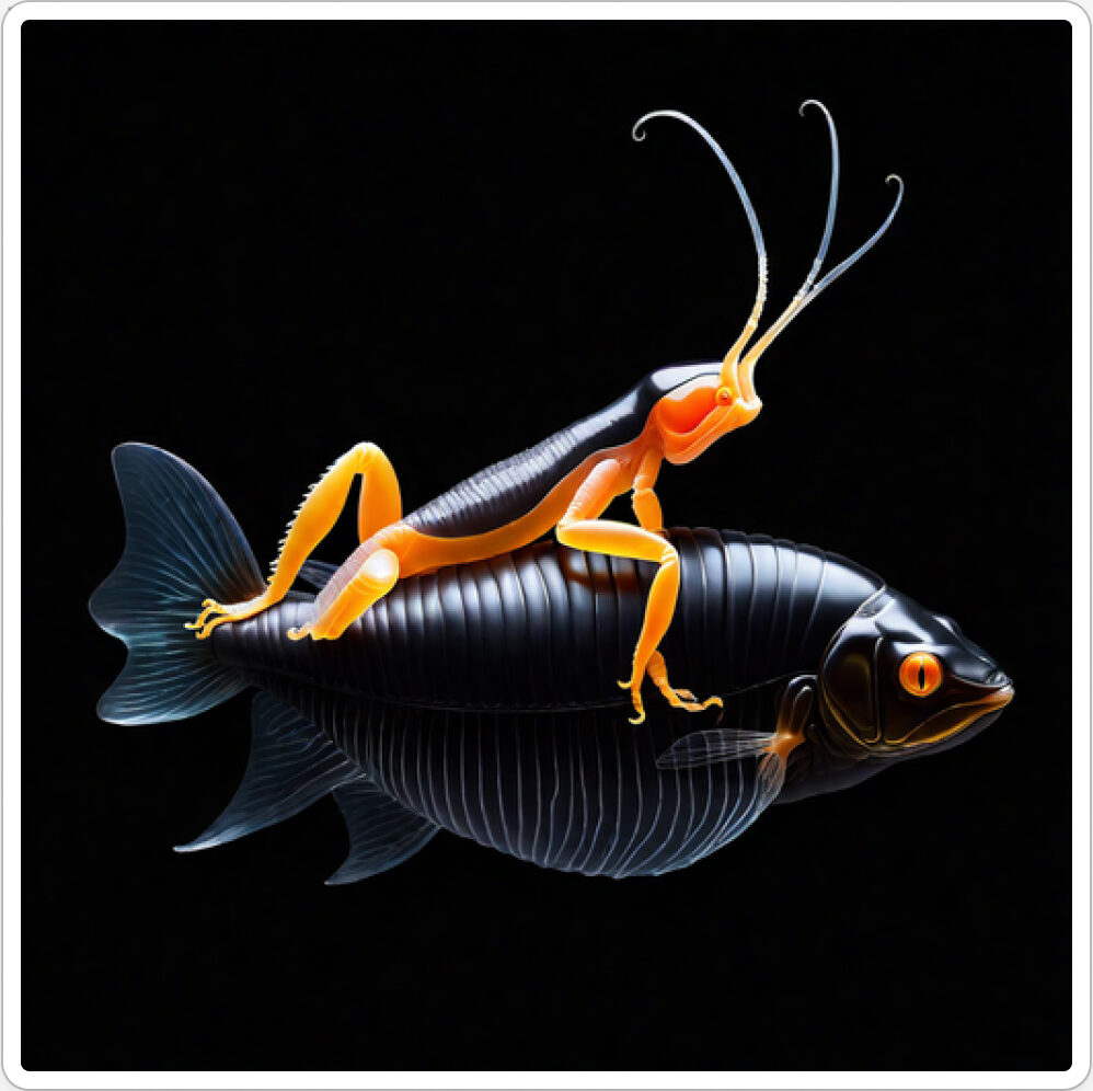 Photo d'une bestiole qui a évolué dans un projet de paléonthologie propective artistique, du sculpteur français et artiste numérique Fred Naud