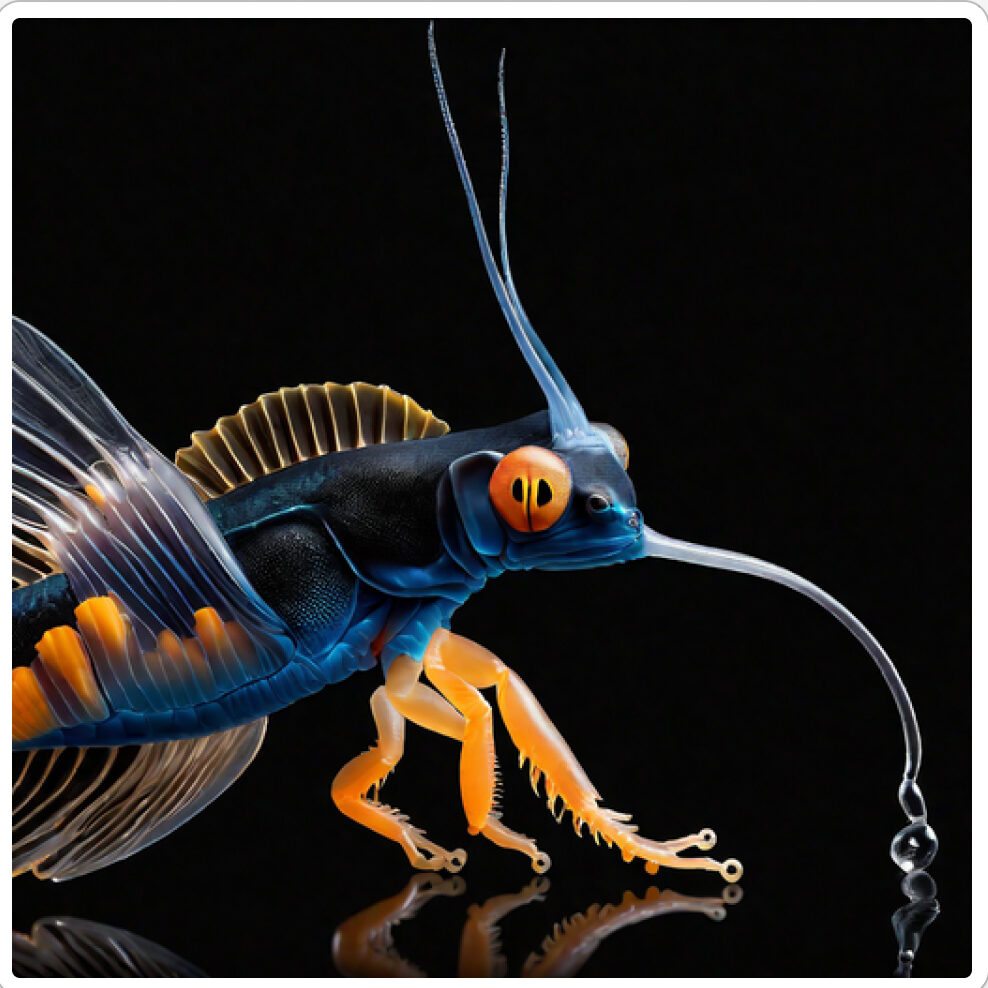 Photo d'une bestiole qui a évolué dans un projet de paléonthologie propective artistique, du sculpteur français et artiste numérique Fred Naud