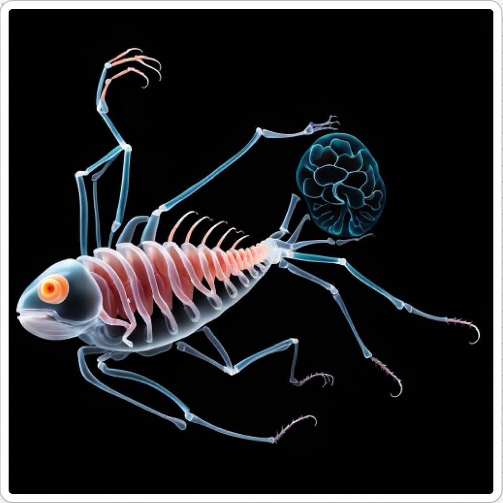 Photo d'une bestiole qui a évolué dans un projet de paléonthologie propective artistique, du sculpteur français et artiste numérique Fred Naud
