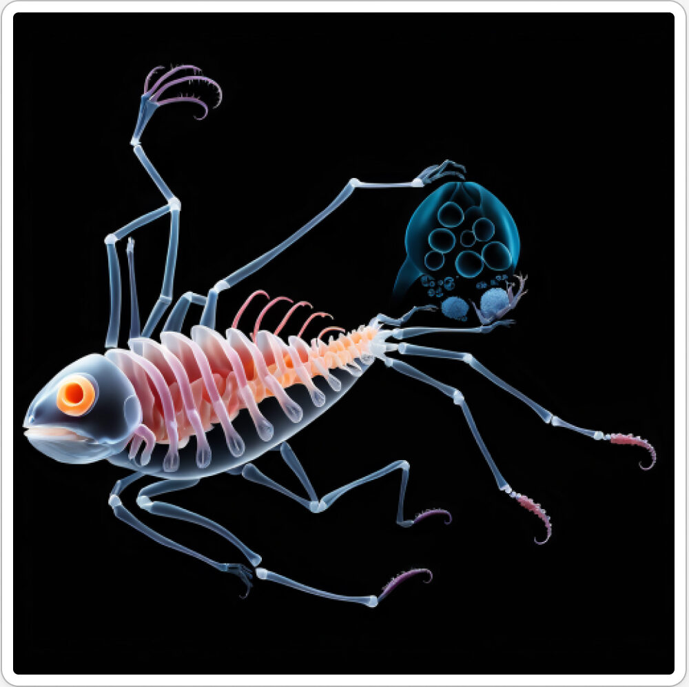 Photo d'une bestiole qui a évolué dans un projet de paléonthologie propective artistique, du sculpteur français et artiste numérique Fred Naud