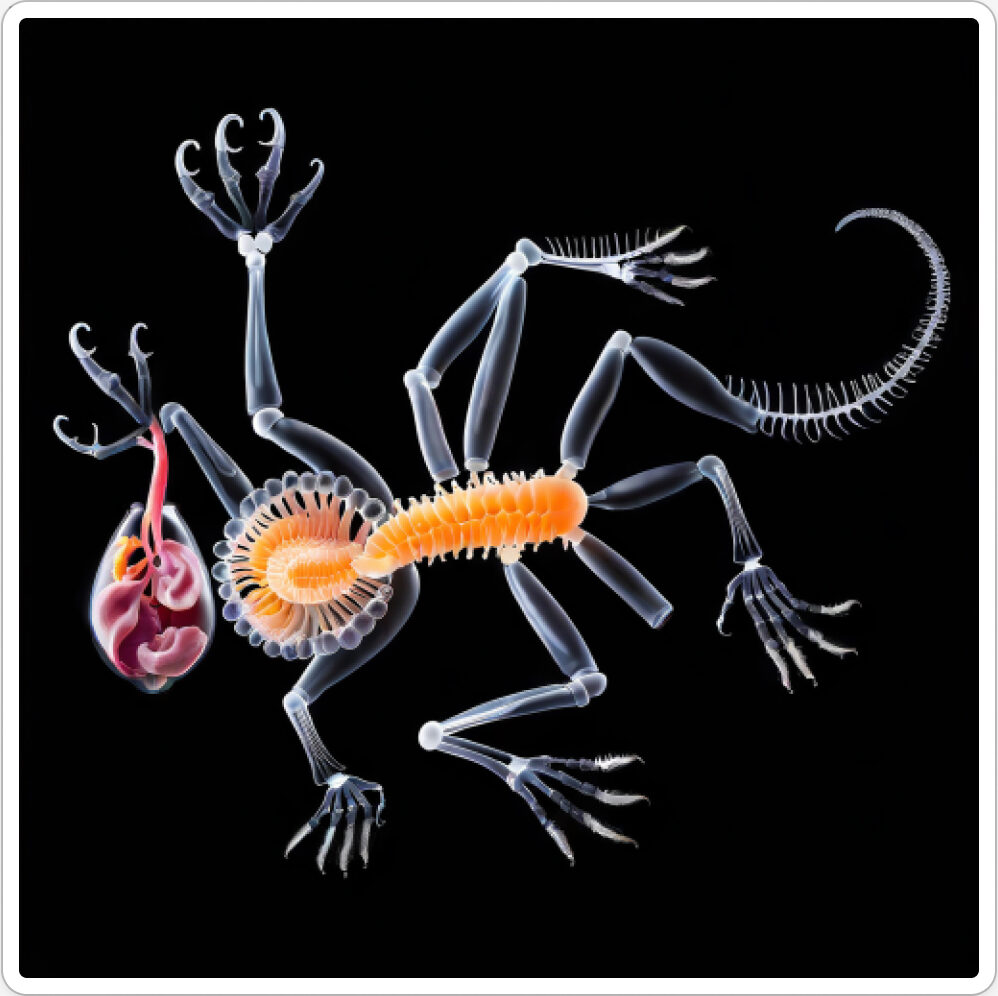 Photo d'une bestiole qui a évolué dans un projet de paléonthologie propective artistique, du sculpteur français et artiste numérique Fred Naud
