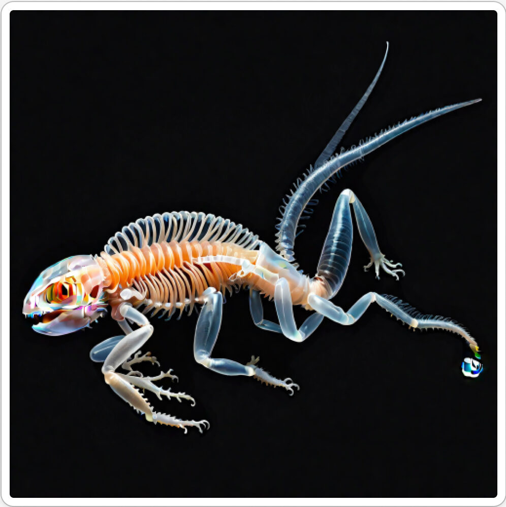 Photo d'une bestiole qui a évolué dans un projet de paléonthologie propective artistique, du sculpteur français et artiste numérique Fred Naud