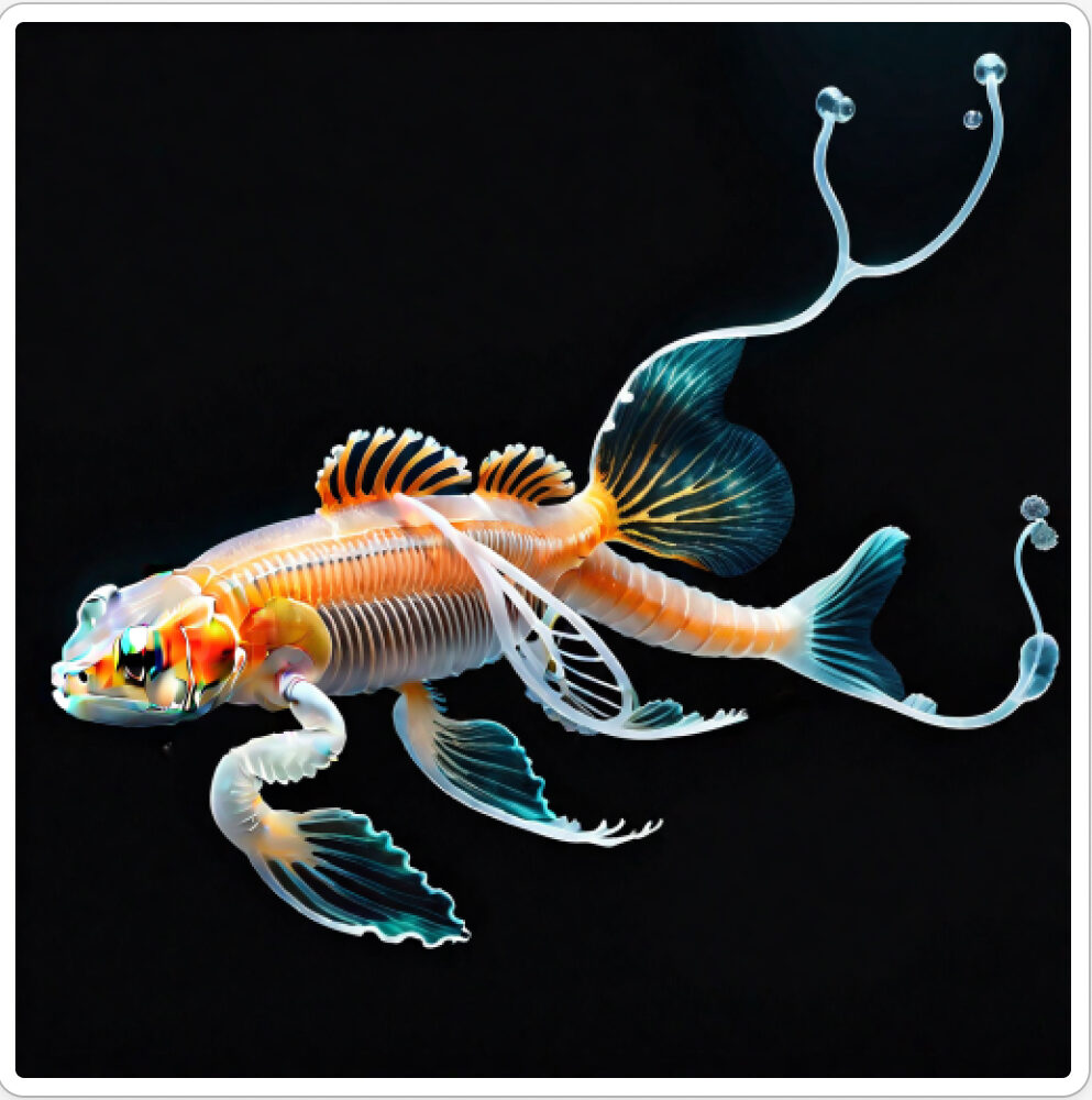 Photo d'une bestiole qui a évolué dans un projet de paléonthologie propective artistique, du sculpteur français et artiste numérique Fred Naud
