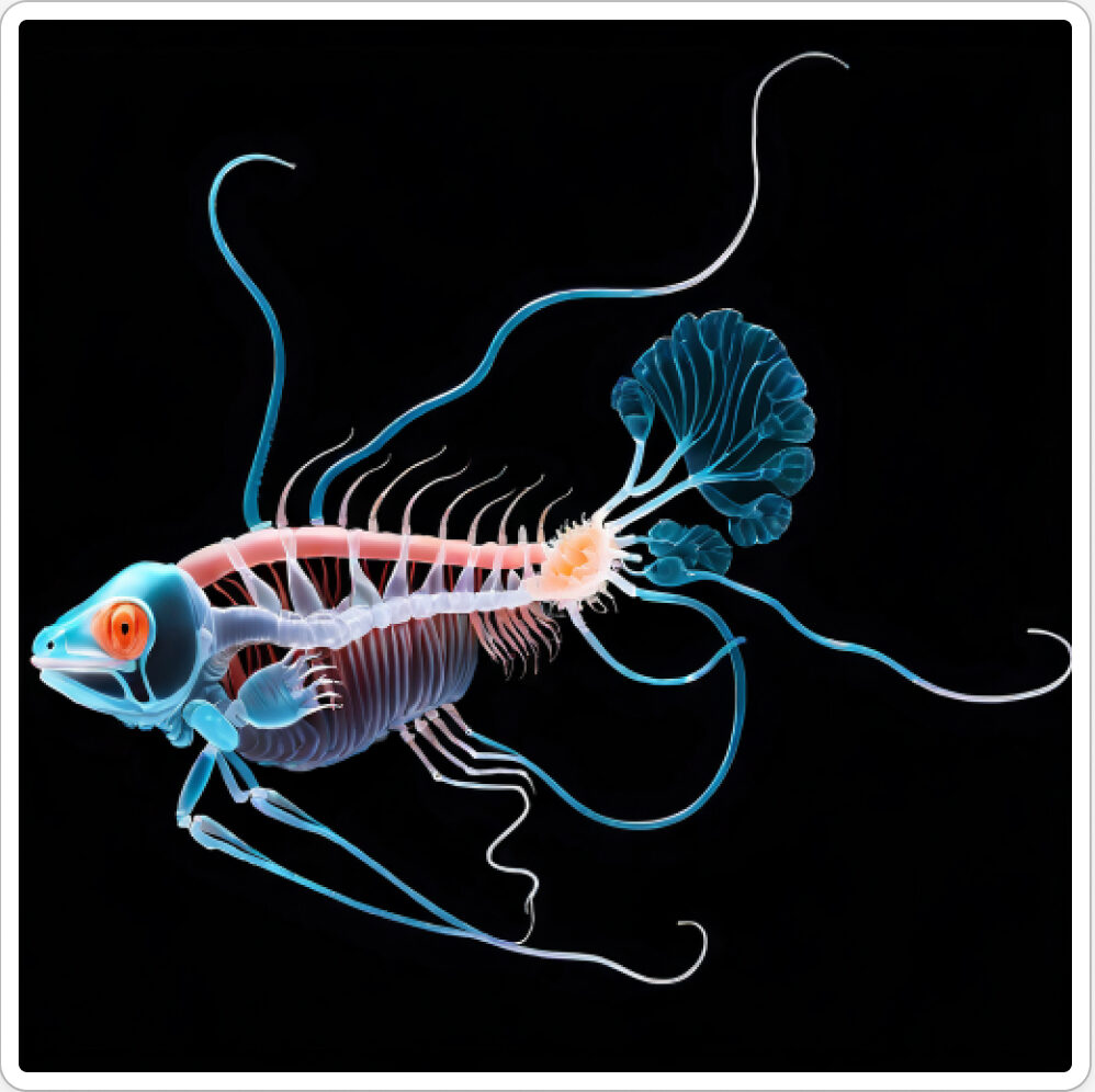 Photo d'une bestiole qui a évolué dans un projet de paléonthologie propective artistique, du sculpteur français et artiste numérique Fred Naud